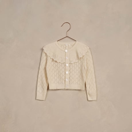 NORALEE　RUFFLE CARDIGAN - IVORY
