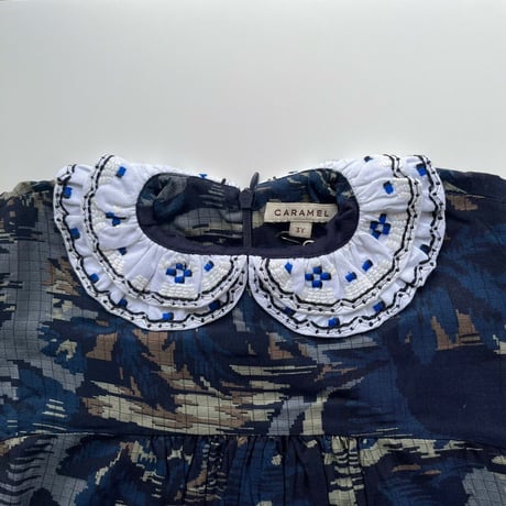 CARAMEL BUDDLEIA DRESS 3Y-6Y-TAPESTRY FLORAL BLUE