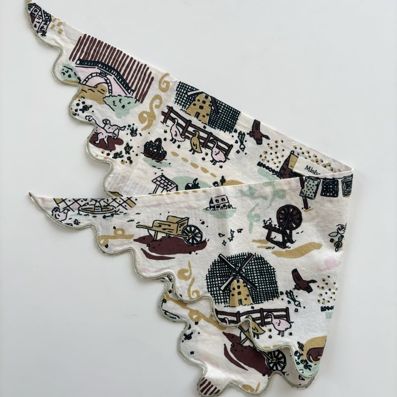 Misha & Puff SCALLOP SCARF - MARZIPAN STORYLAND