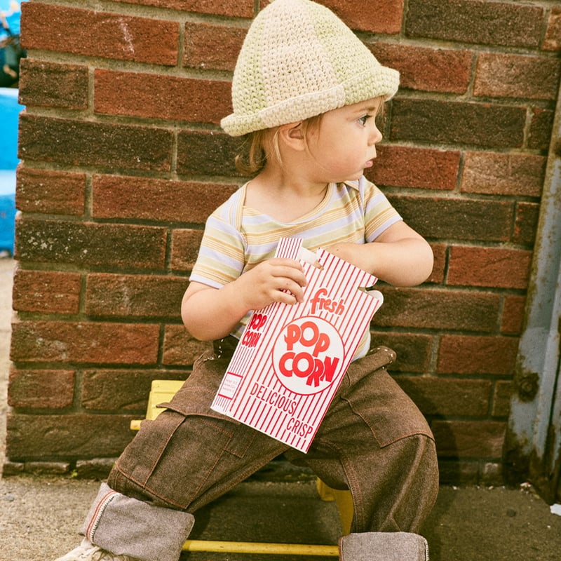 Misha & Puff BABY CROCHET TULIP HAT - AVENTURIN