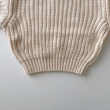 QUINCY MAE　Chunky Knit sweater - natural
