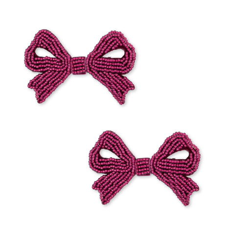 Konges Sløjd 　2 PACK PEARLY BOW HAIR CLIPS