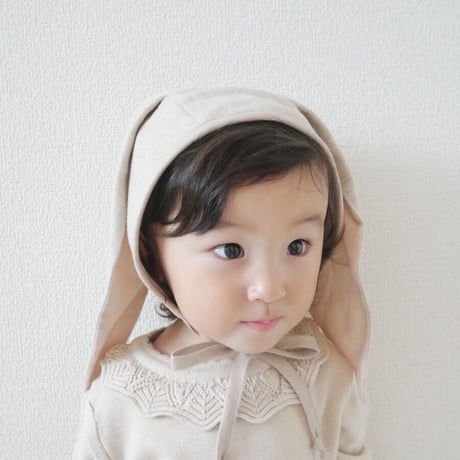 Briar Baby  OATMEAL BUNNY BONNET COTTON-LINED