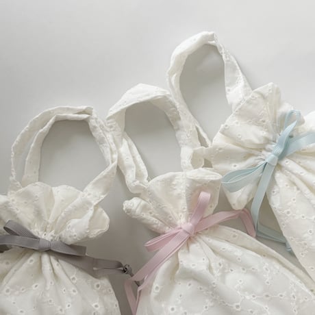 ドローイングバッグ lace embroidery グログラン Miniサイズ