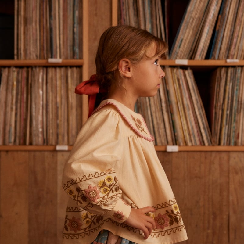 Apolina☆Dusty Blouse - Cashew☆3-5y POUPONS / Apolina DUSTY BLOUSE CASHEW(3-5Y)