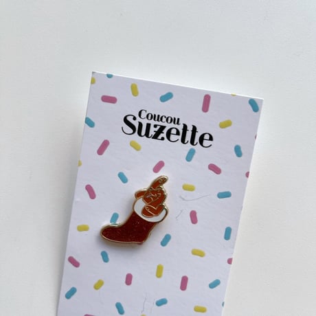 Coucou Suzette  Christmas Dachshund Pin