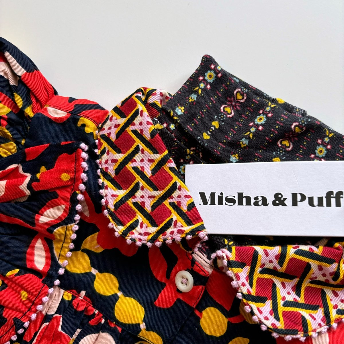 Misha & Puff Ruffle Ingrid Dress - Ink Playgr