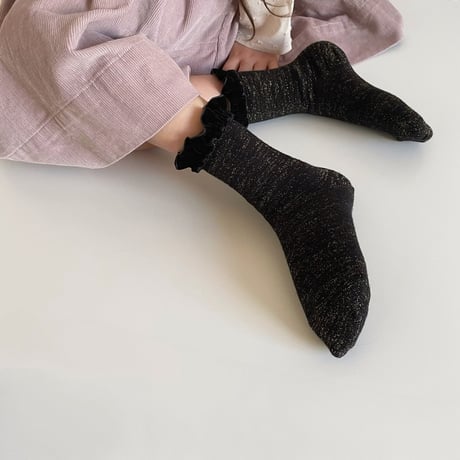 TOKIDOKI Socks ーBlack Glitter