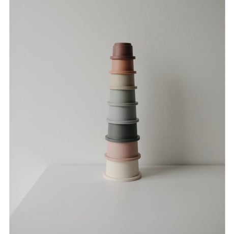 Mushie Stacking Cups Toy | Made in Denmark (Original)