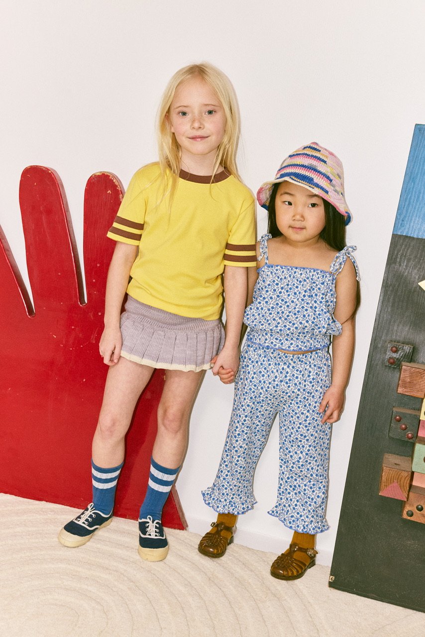 Misha & Puff SYDNEY TOP - BLUE RIBBON LISSE FIE