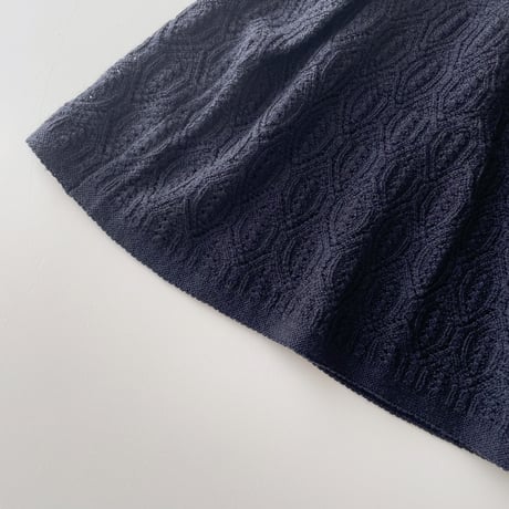 FUB Pointelle Skirt - dark navy
