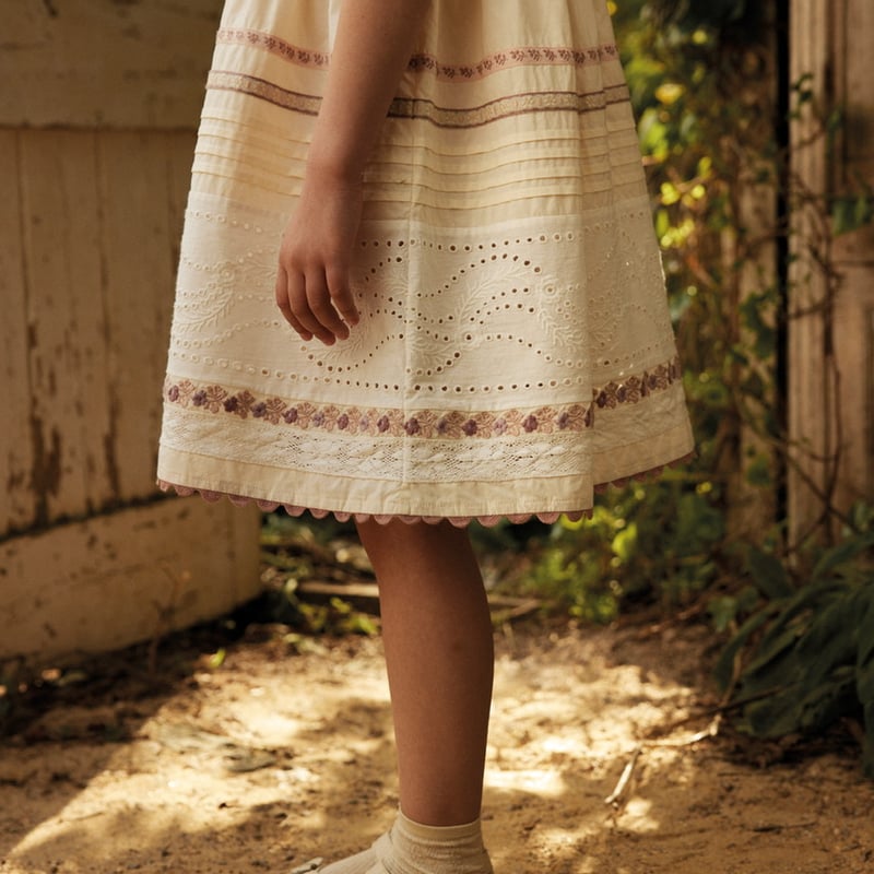 apolina 新品未使用　刺繍スカートとトップスセット 2-3歳 Apolina MINERVA DRESS - CREAM | Baby Style LAB