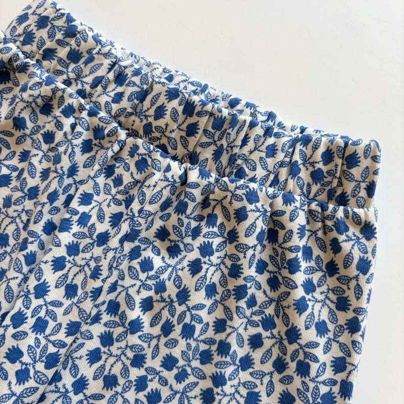 Misha & Puff RUFFLE PEDAL PUSHER - BLUE RIBBON