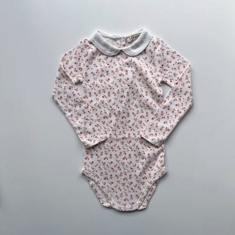 CARAMEL LIMPET BABY GIFTING ROMPER-FLORAL PRINT