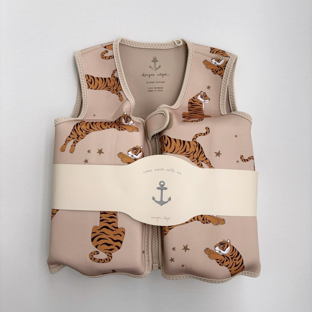 Konges Sløjd NEOPRENE FLOAT VEST - TIGER | Baby