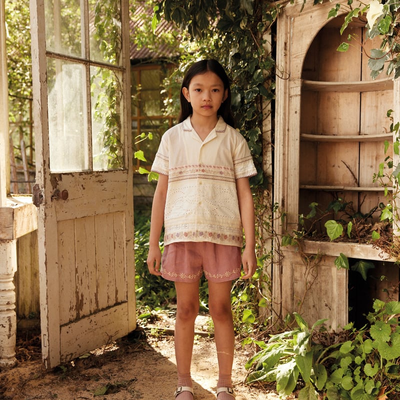 Apolina DONNY RIBBONS SHIRT - CREAM | Baby Sty