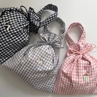 ドローイングバッグ gingham check Mサイズ/Mサイズ(shoulder)/Sサイズ/Miniサイズ/miniminiサイズ