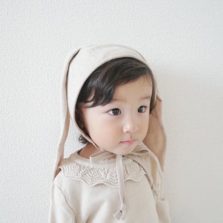 Briar Baby  OATMEAL BUNNY BONNET COTTON-LINED