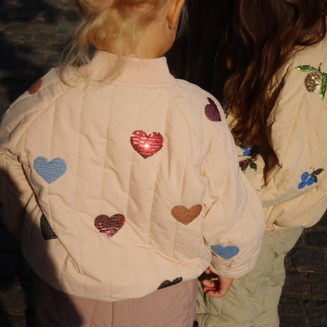 KongesSløjd　JUNO SEQUIN BOMBER JACKET - CAMEO ROSE