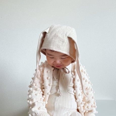 Briar Baby  OATMEAL BUNNY BONNET COTTON-LINED