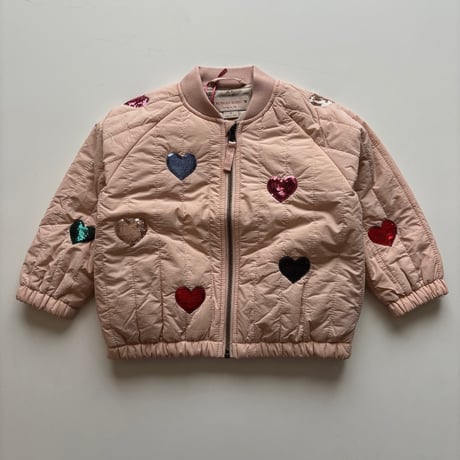 KongesSløjd　JUNO SEQUIN BOMBER JACKET - CAMEO ROSE