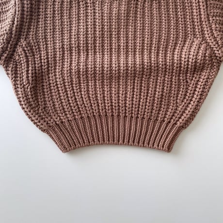 QUINCY MAE　Chunky Knit sweater - cocoa