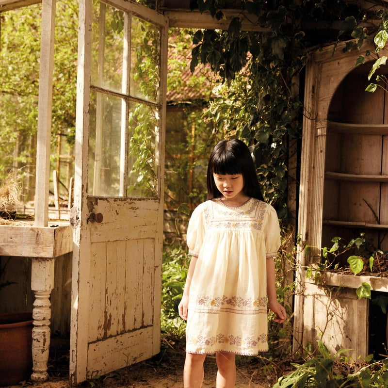 Apolina PATSY RIBBONS DRESS - CREAM | Baby Sty