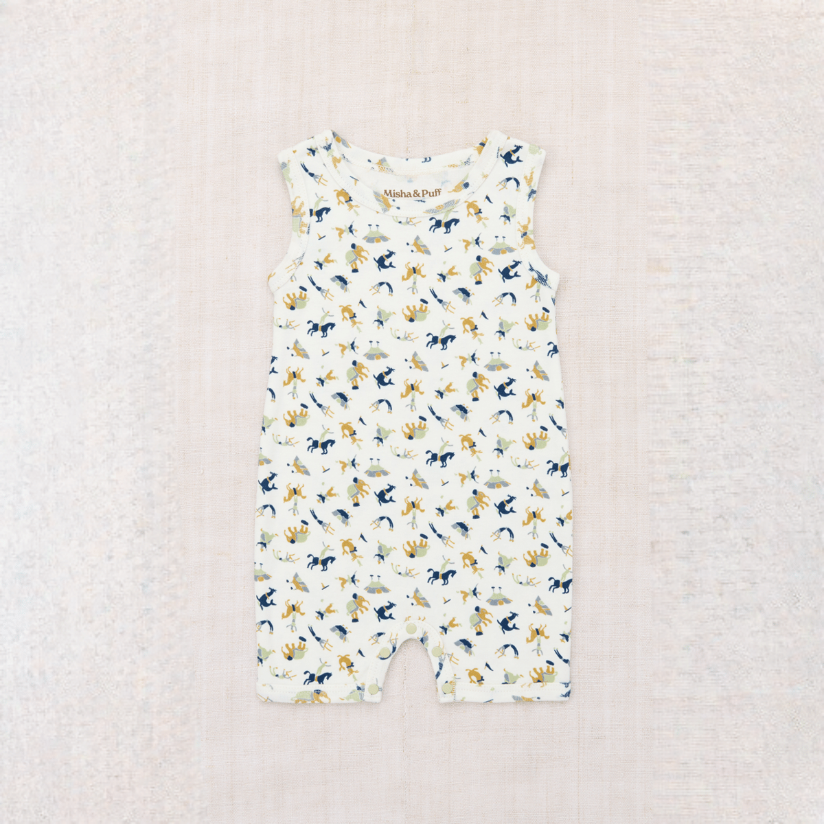 Misha & Puff BABY TANK ROMPER - MARZIPAN CIRCUS