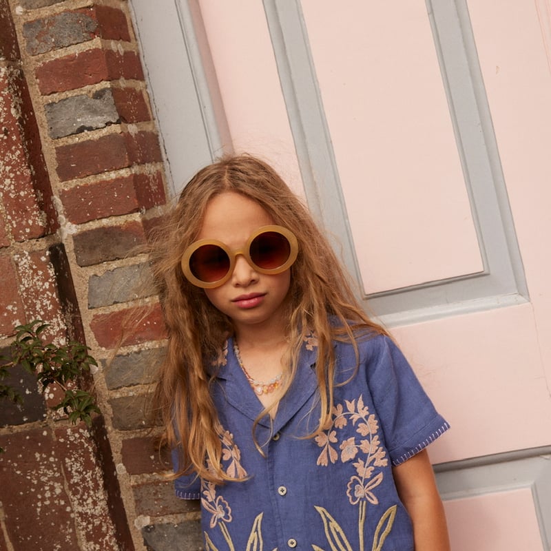 Apolina DONNY EMBROIDERED SHIRT - AZUL | Baby