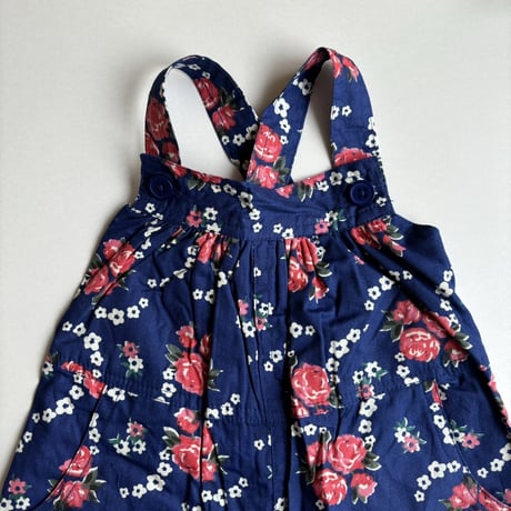 CARAMEL　GOBI DUNGAREE - ROSE POSY PRINT BLUE