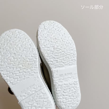 Cienta デッキシューズ EUR24-28 beige ムラ染め