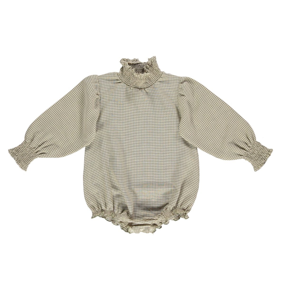 LiiLu チェック柄　ロンパース Liilu Smocked Check Romper | Baby Style LAB