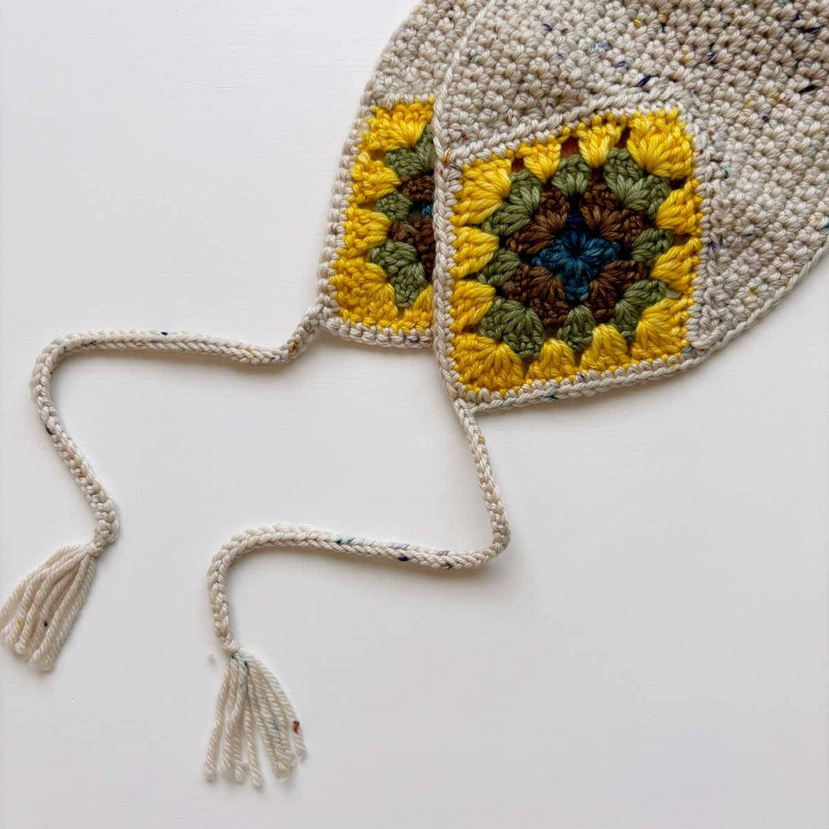 Misha & Puff Crochet Headwarmer - Iris Confetti