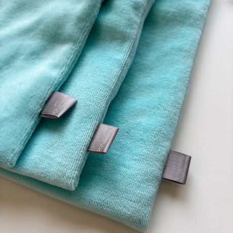 ドローイングバッグ Terry towel アクアブルー　Sサイズ/Miniサイズ/miniminiサイズ