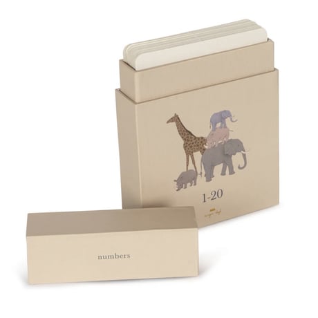 Konges Sløjd 　CARDBOARD LEARNING CARDS FSC - NUMBERS