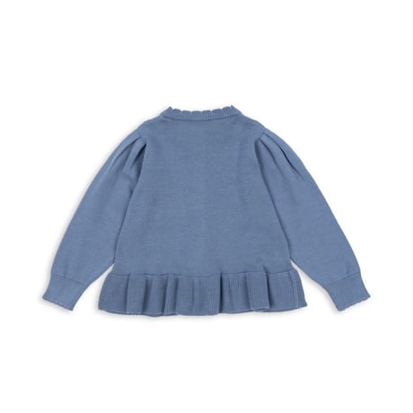 KongesSløjd　SOLEIL CARDIGAN GOTS - COUNTRY BLUE
