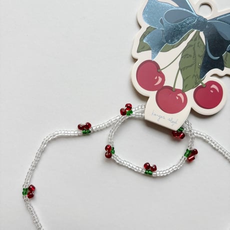 KongesSløjd  PEARLY CHERRY NECKLACE AND BRA