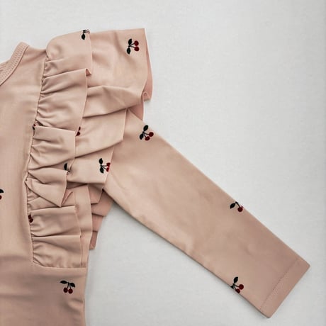 Konges Sløjd　MANUCA FRILL SWIM BLOUSE GRS - CHERRY BLUSH