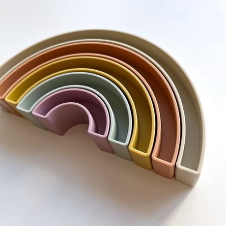 Mushie Rainbow Stacking Toy