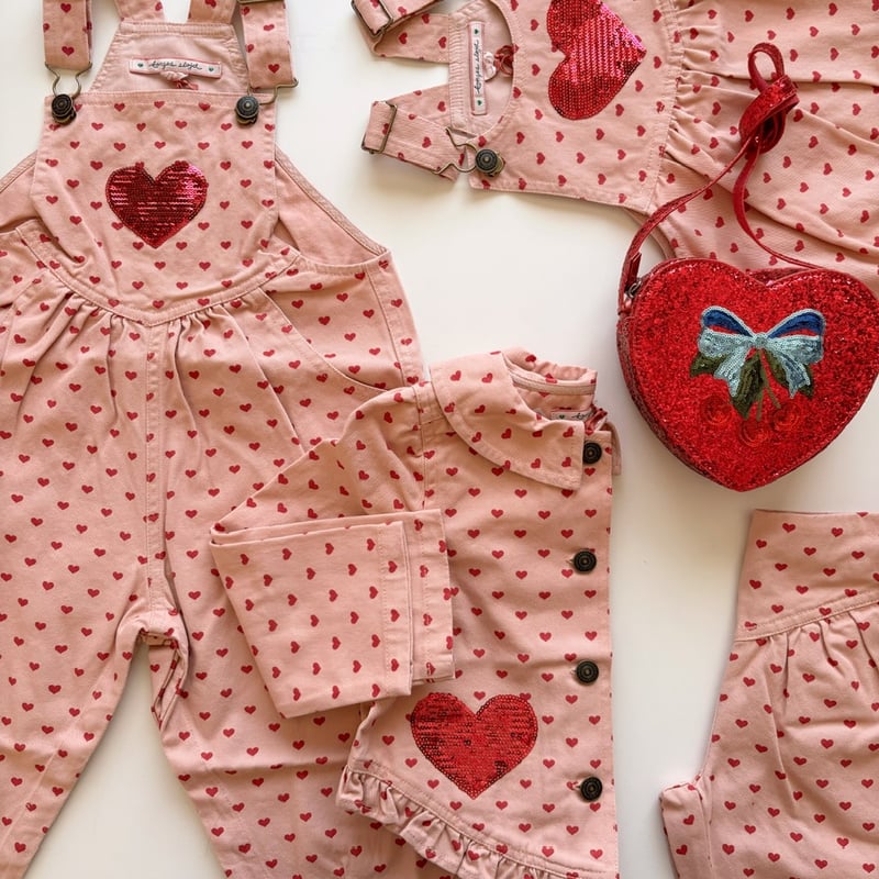LeVre♡SoeurS コクリス FR Konges Sløjd NOLA SEQUIN SPENCER DRESS - BERRY