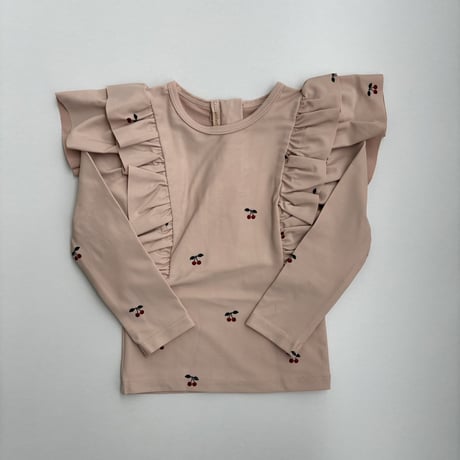 Konges Sløjd　MANUCA FRILL SWIM BLOUSE GRS - CHERRY BLUSH