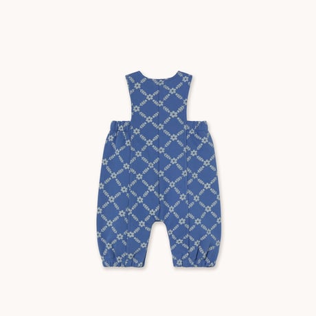 tiny cottons  FLOWER GRID DUNGAREE