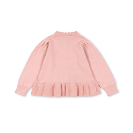 KongesSløjd　SOLEIL CARDIGAN GOTS - SILVER PINK