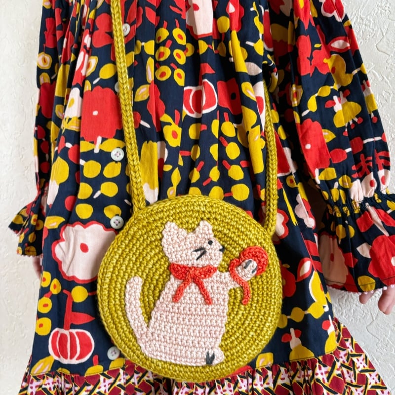 misha and puff バック Misha & Puff Ruffle Meadow Owl Circle Bag - I