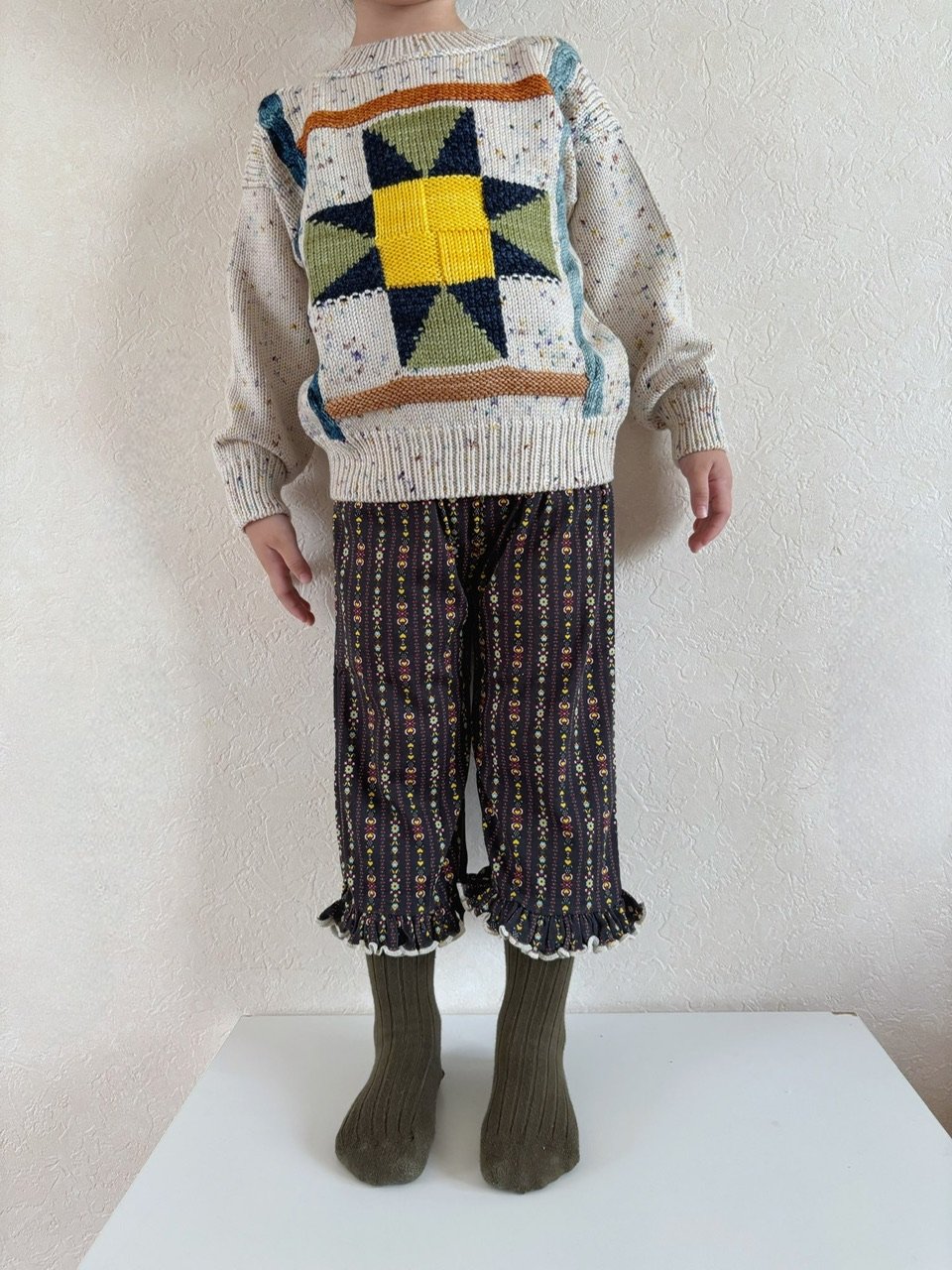 Misha & Puff Nova Quilt Pullover - Iris Confett