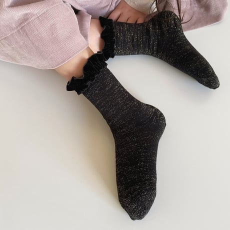TOKIDOKI Socks ーBlack Glitter