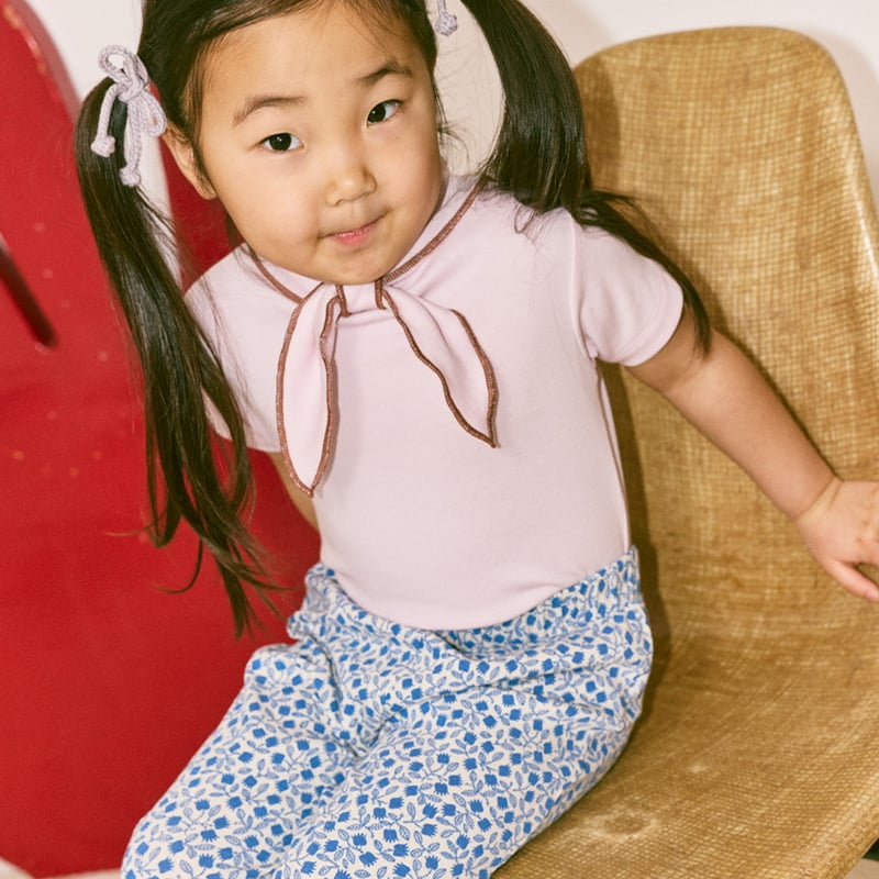 Misha & Puff POPCORN BOW ELASTIC - MIST | Baby