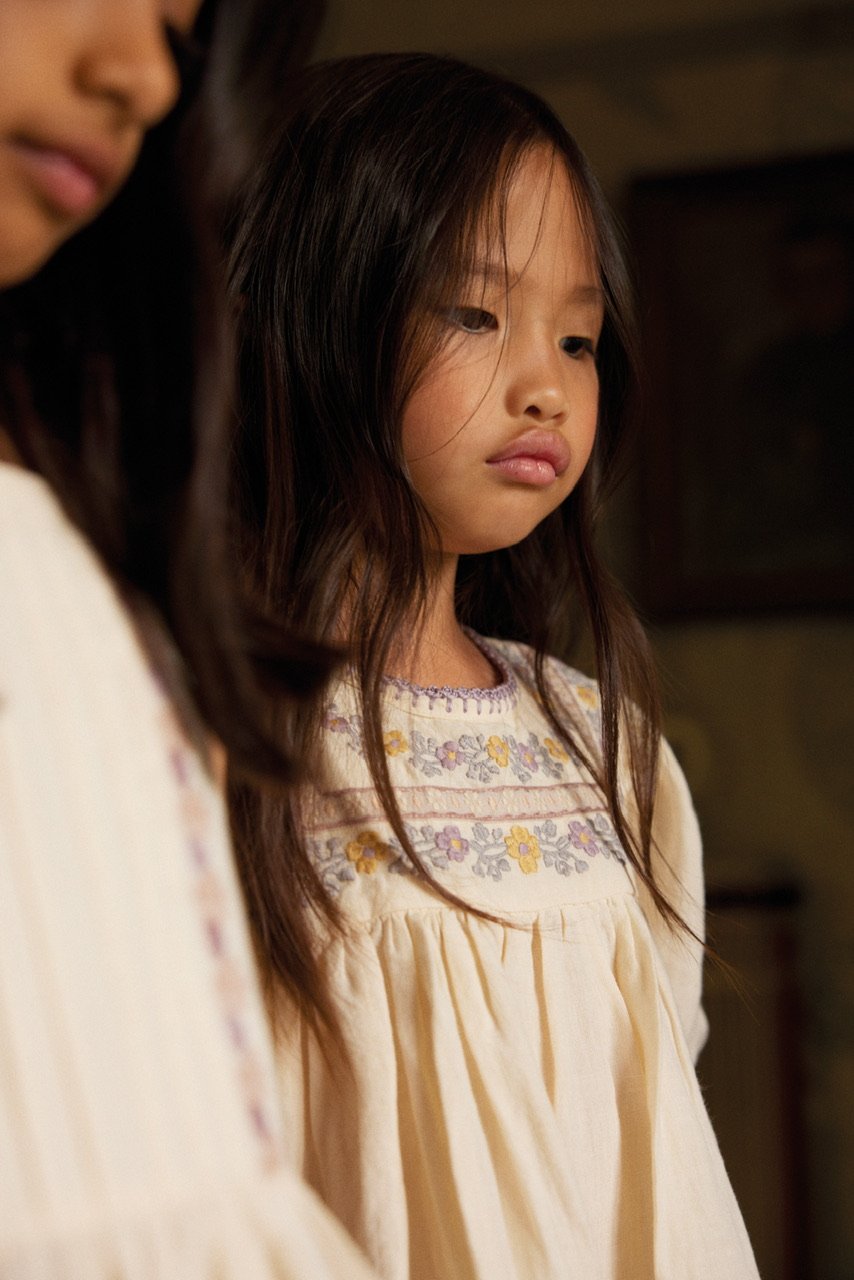 Apolina PATSY RIBBONS DRESS - CREAM | Baby Sty