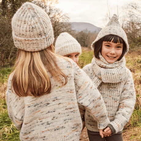 MABLI  BLEWOG HOODED SCARF - JEWEL SPECKLE