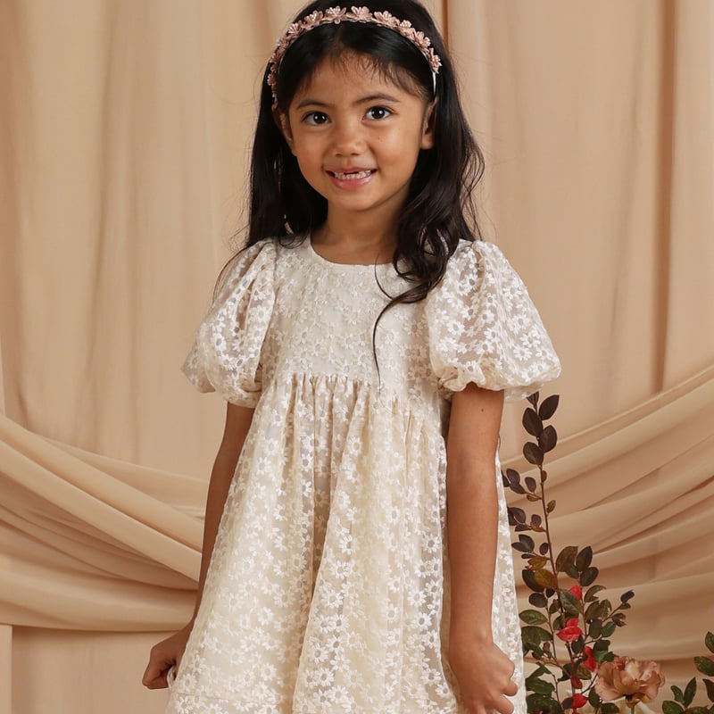 NORALEE LUNA DRESS - NATURAL | Baby Style LAB